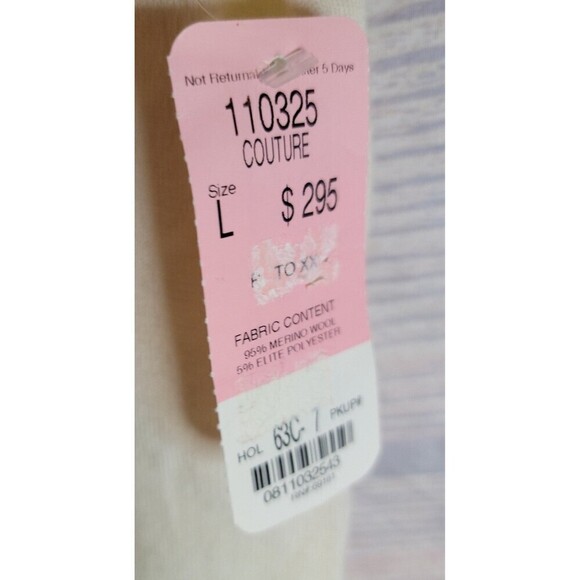 Vintage Carlisle 95% Merino Wool Lightwear Mockneck Sweater - Picture 3 of 6